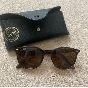 Round Brown Plastic Ray Bans
